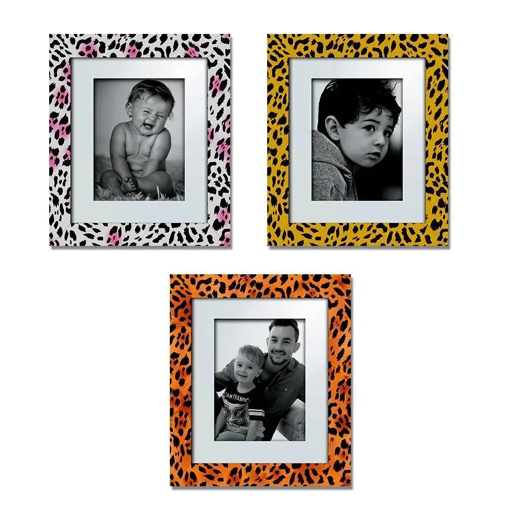Beautiful Leopard Pattern Canvas Printed Frame Set of 3
