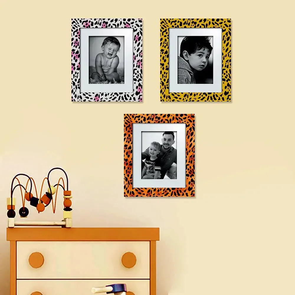 Beautiful Leopard Pattern Canvas Printed Frame Set of 3