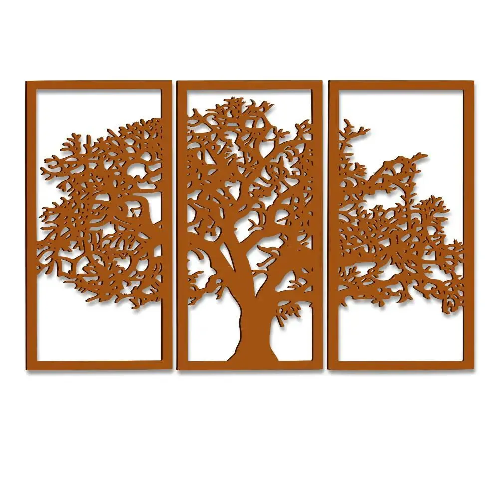 Beautiful Light Brown Color Tree Design Wooden Wall Hanging Medium(18 inch X 26 inch)