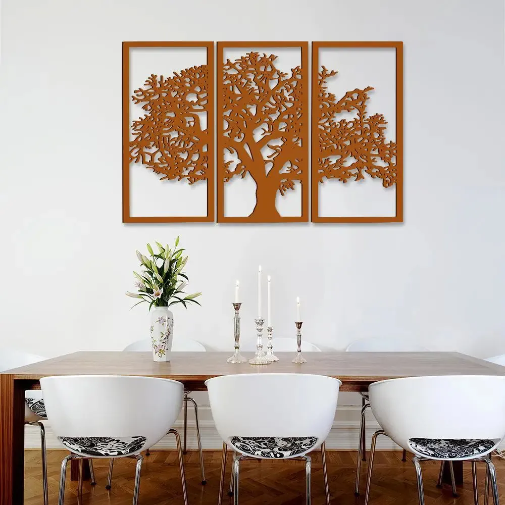 Beautiful Light Brown Color Tree Design Wooden Wall Hanging Medium(18 inch X 26 inch)