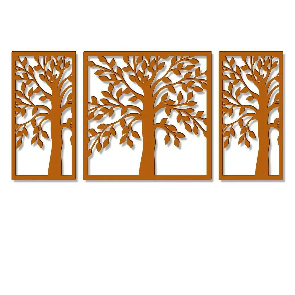 Beautiful Light Brown color Tree Design Wooden Wall Hanging, Medium(18 inch X 40 inch)
