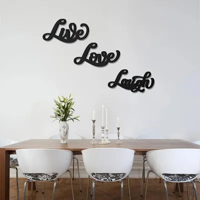 Beautiful Live, Love, Laugh, Design Wooden Wall Hanging