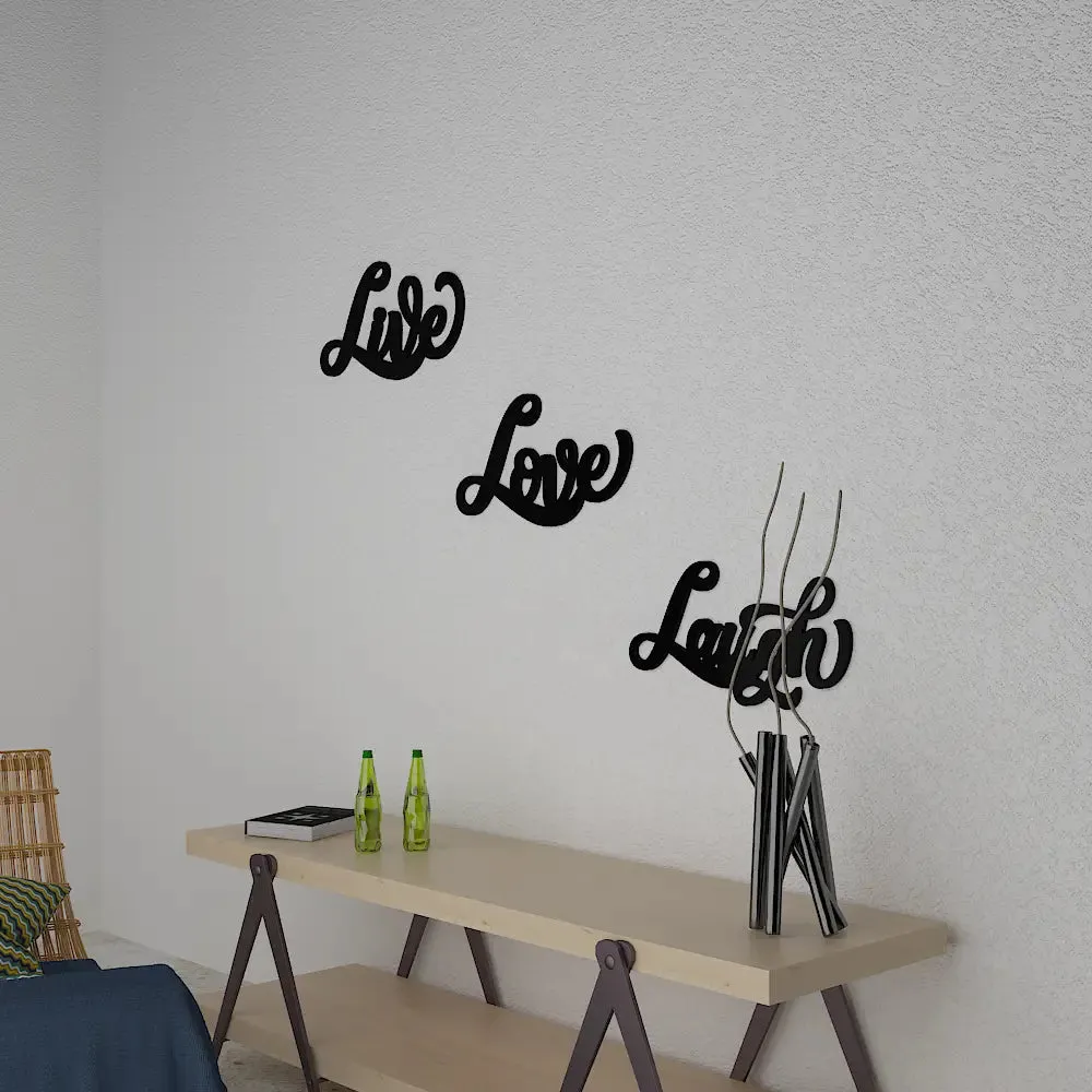 Beautiful Live, Love, Laugh, Design Wooden Wall Hanging Medium(20 inch X 31 inch)
