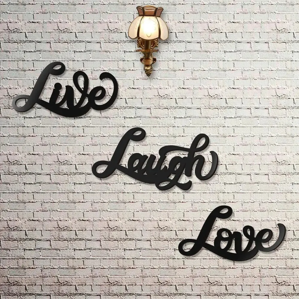 Beautiful Live, Love, Laugh, Design Wooden Wall Hanging Medium(20 inch X 31 inch)