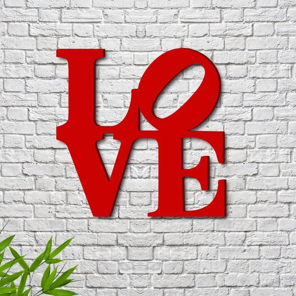Beautiful Love Design Wooden Wall Hanging,  Living Room Wooden Wall Decoration Medium(12 inch X 12 inch)