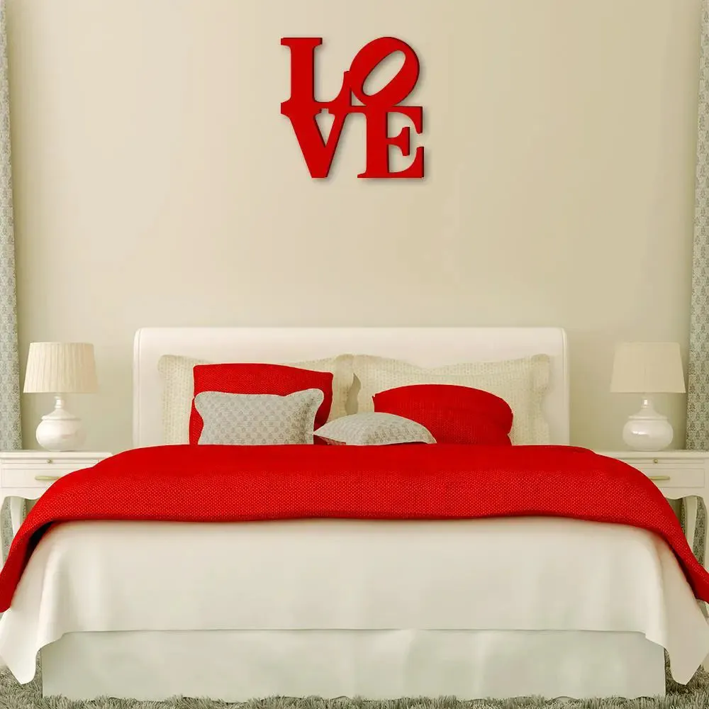 Beautiful Love Design Wooden Wall Hanging,  Living Room Wooden Wall Decoration Medium(12 inch X 12 inch)