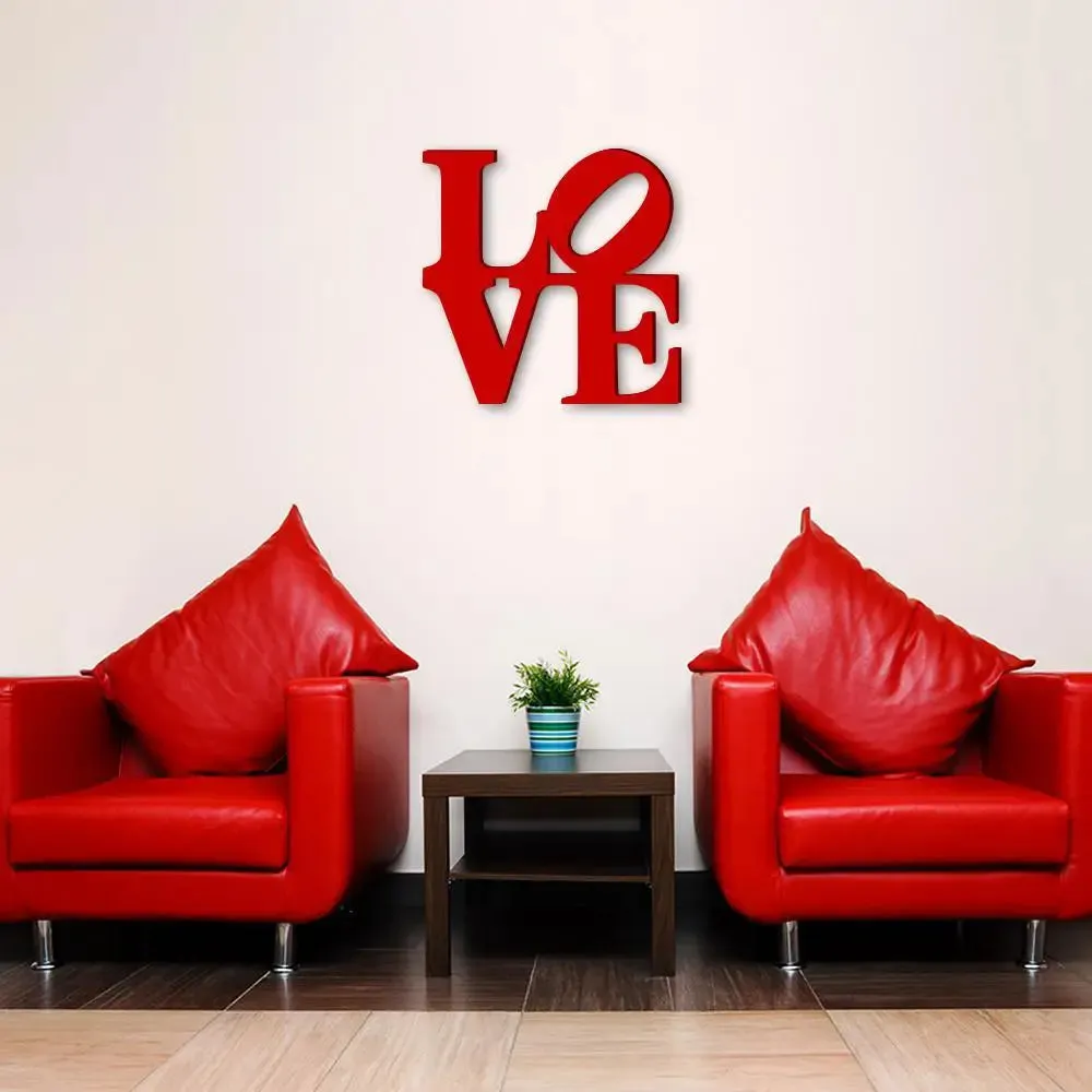 Beautiful Love Design Wooden Wall Hanging,  Living Room Wooden Wall Decoration Medium(12 inch X 12 inch)