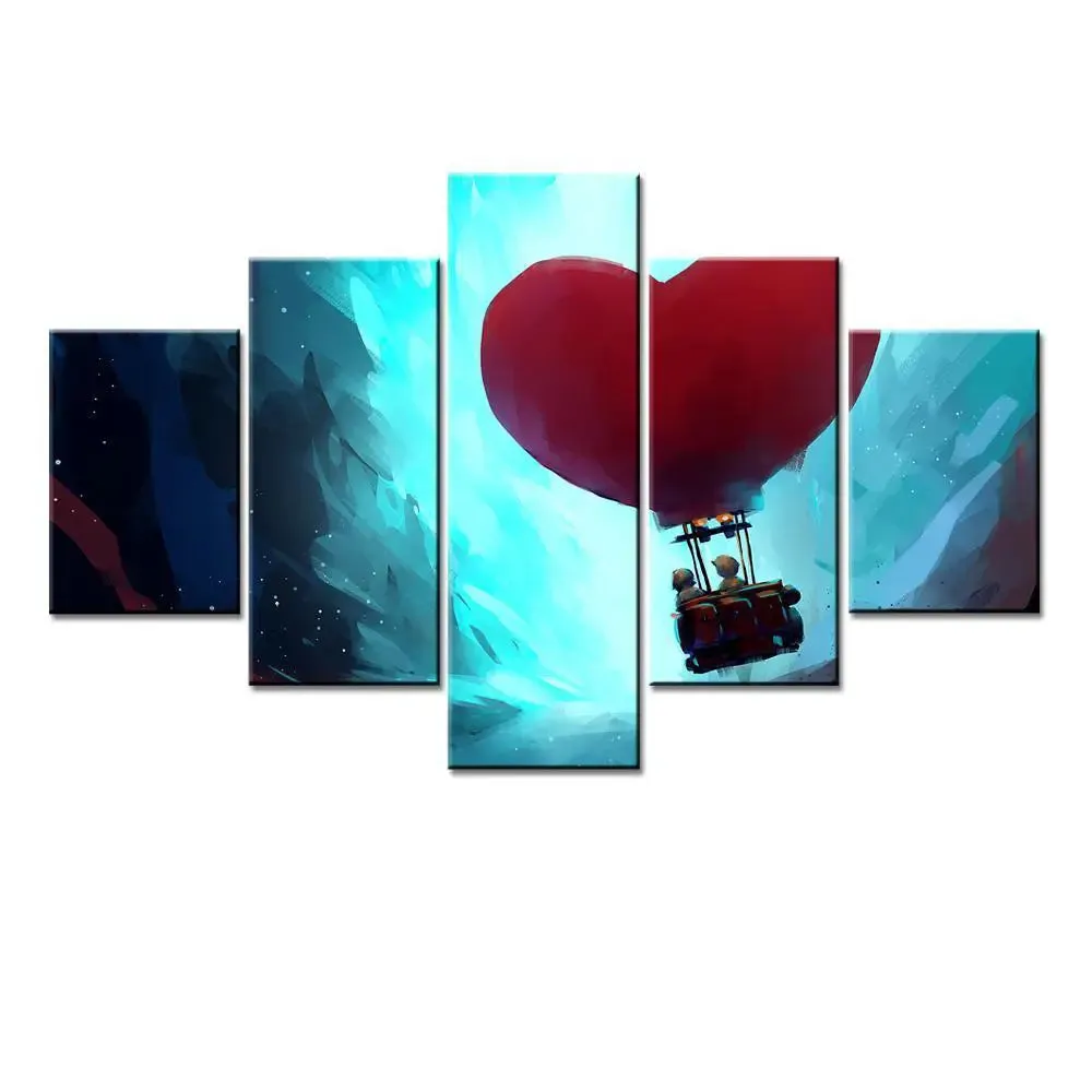 Beautiful Love heart Wall Painting On Canvas