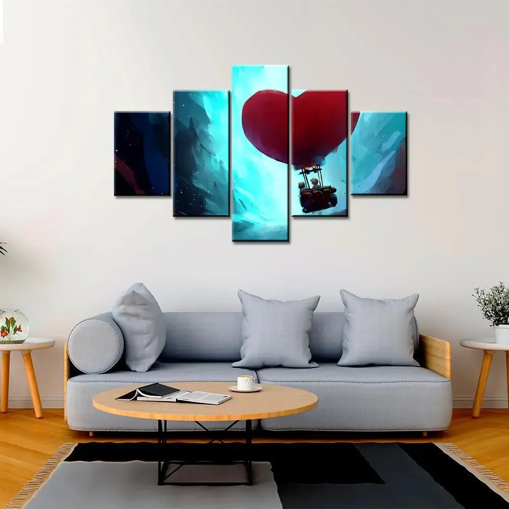 Beautiful Love heart Wall Painting On Canvas