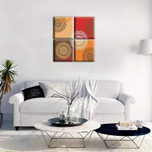 Beautiful Mandala Wall Paintings &amp; Wall Hanging, Set of 4 Pieces