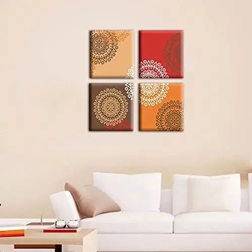 Beautiful Mandala Wall Paintings &amp; Wall Hanging, Set of 4 Pieces