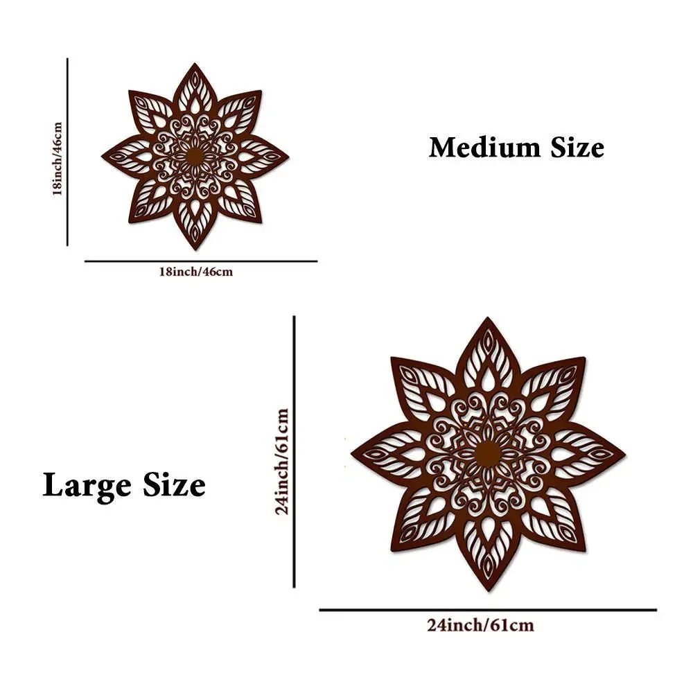 Beautiful Mandla Design Wooden Wall Hanging, Wooden Wall Decoration Medium(18 inch X 18inch)