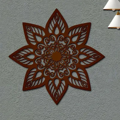 Beautiful Mandla Design Wooden Wall Hanging, Wooden Wall Decoration