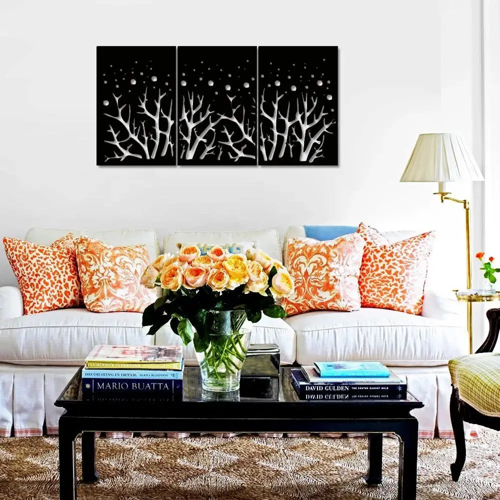Beautiful Mdf Decorative in Black color Design Wooden Wall Hanging Medium(18 inch X 37 inch)