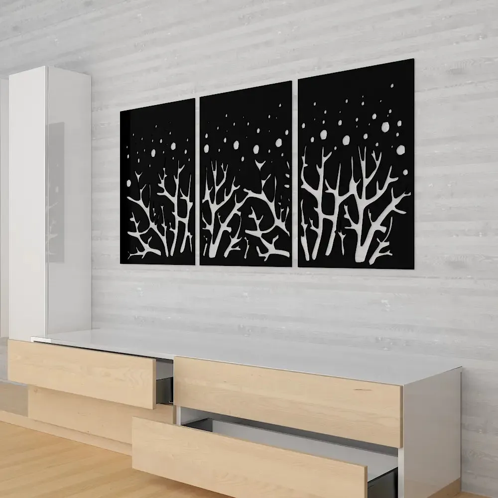 Beautiful Mdf Decorative in Black color Design Wooden Wall Hanging Medium(18 inch X 37 inch)