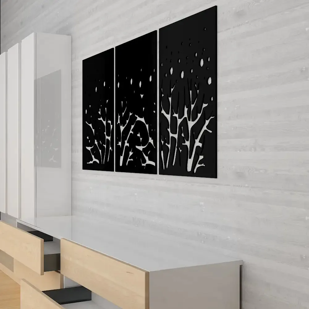 Beautiful Mdf Decorative in Black color Design Wooden Wall Hanging Medium(18 inch X 37 inch)