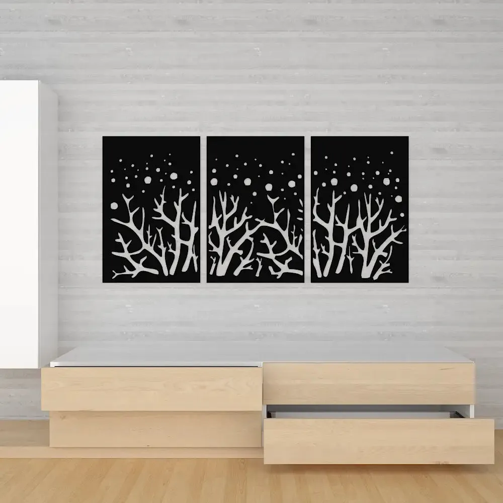 Beautiful Mdf Decorative in Black color Design Wooden Wall Hanging Medium(18 inch X 37 inch)