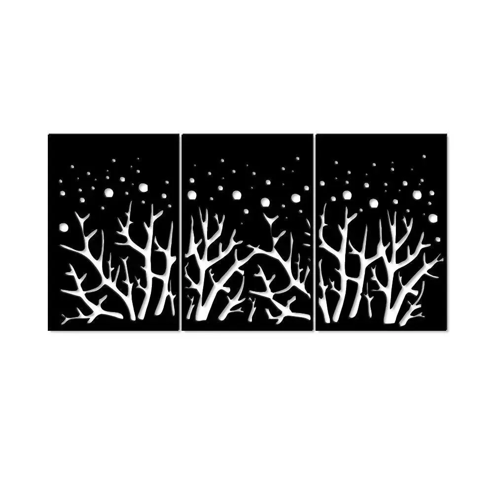 Beautiful Mdf Decorative in Black color Design Wooden Wall Hanging Medium(18 inch X 37 inch)