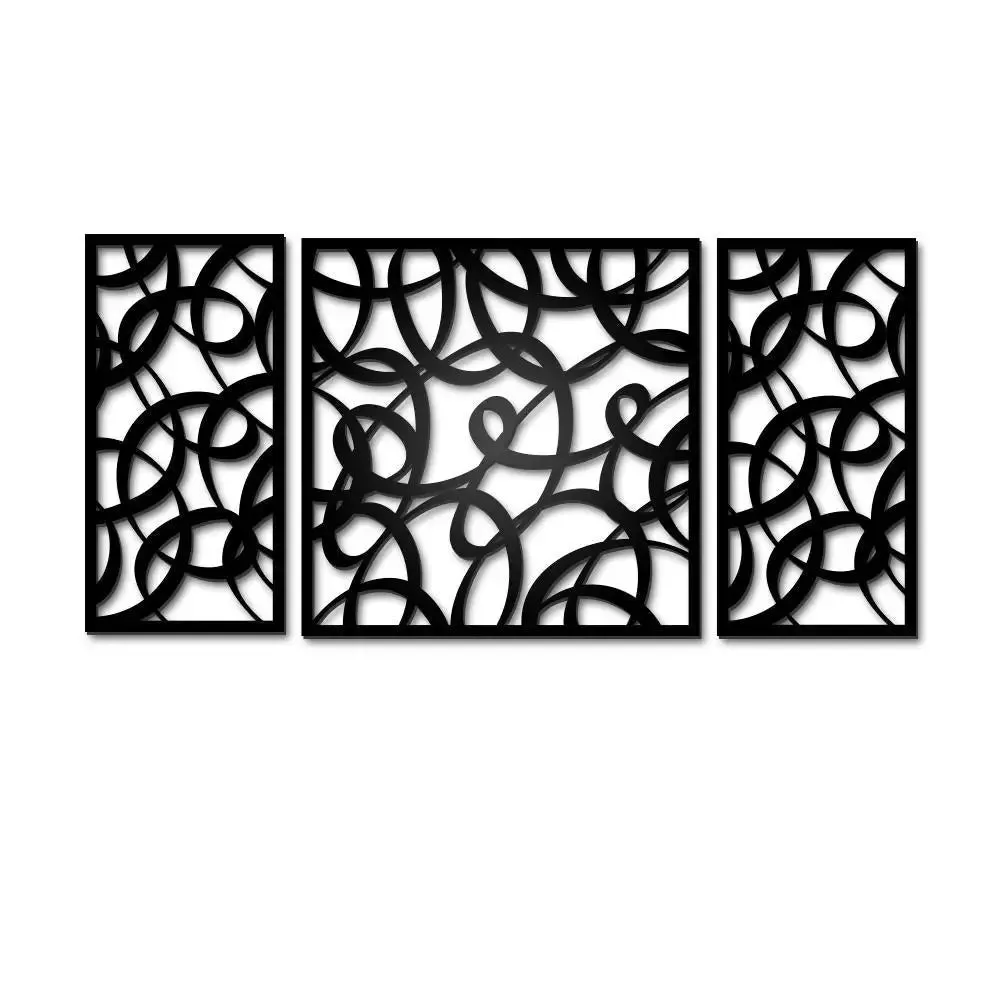 Beautiful Mdf Decorative in Black color Design Wooden Wall Hanging Medium(18 inch X 40 inch)