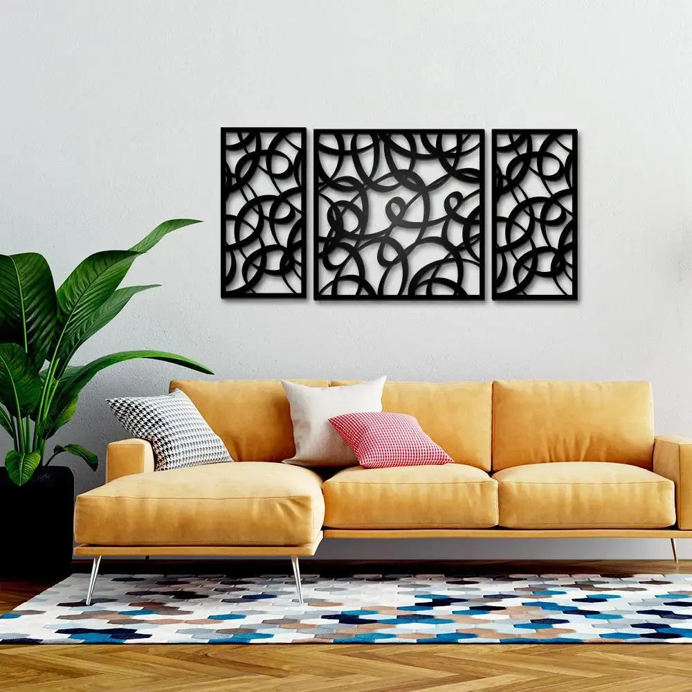 Beautiful Mdf Decorative in Black color Design Wooden Wall Hanging Medium(18 inch X 40 inch)