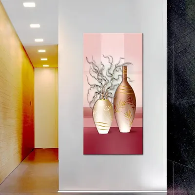 Beautiful Modern Flower Vase Canvas Printed Wall Painting