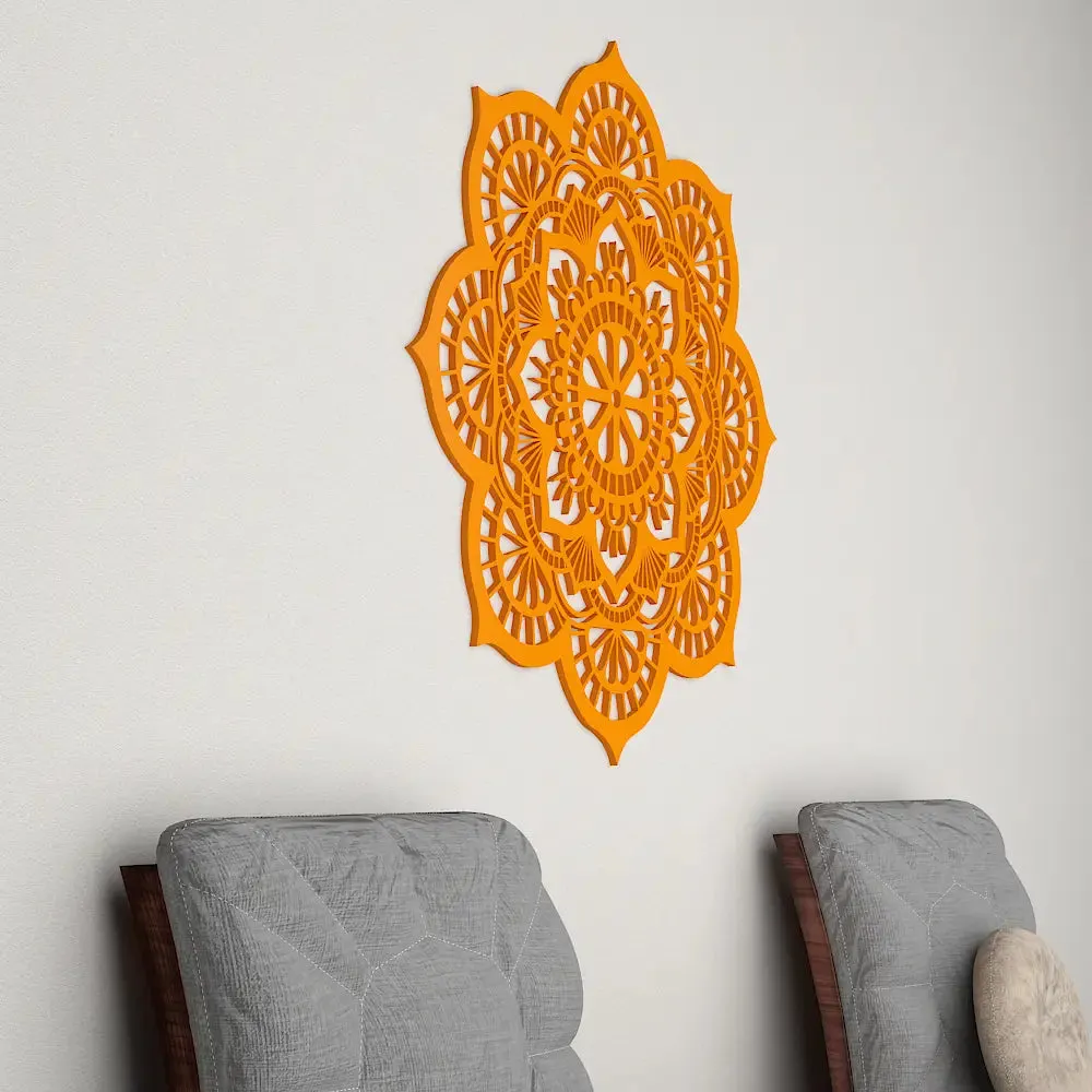 Beautiful Motif Wooden Wall Hanging, Living Room Wooden Wall Decoration Medium(18 inch X 18 inch)