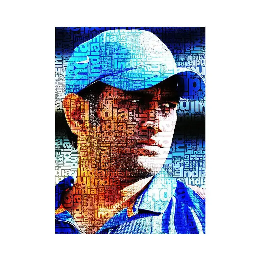 Beautiful MS Dhoni Wall Poster Frames Regular Size Poster 9" X 12"