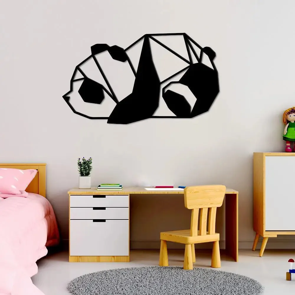Beautiful Panda Wooden Wall Hanging, Living Room Wooden Wall Decoration Medium(12 inch X 20 inch)