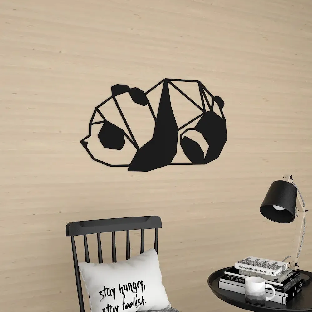 Beautiful Panda Wooden Wall Hanging, Living Room Wooden Wall Decoration Medium(12 inch X 20 inch)