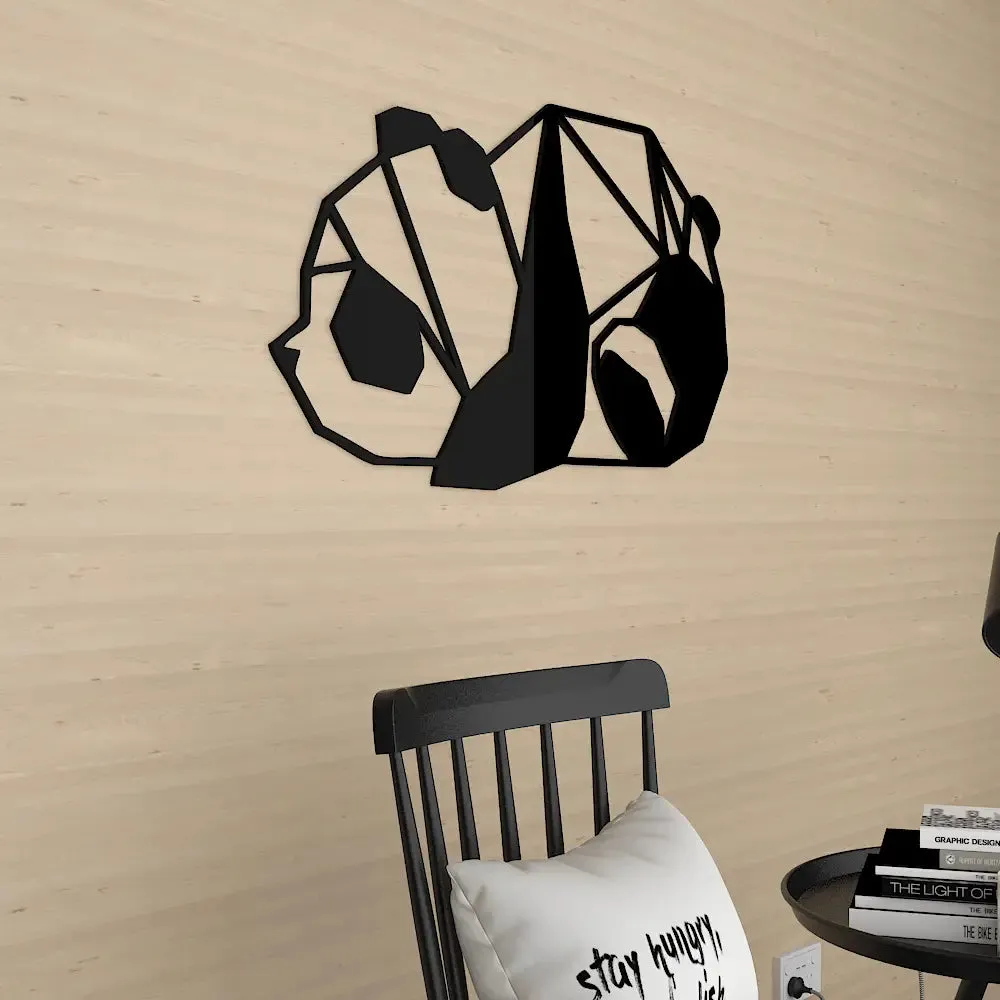 Beautiful Panda Wooden Wall Hanging, Living Room Wooden Wall Decoration Medium(12 inch X 20 inch)