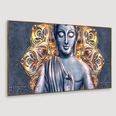 Beautiful Peaceful Buddha Canvas Wall Painting