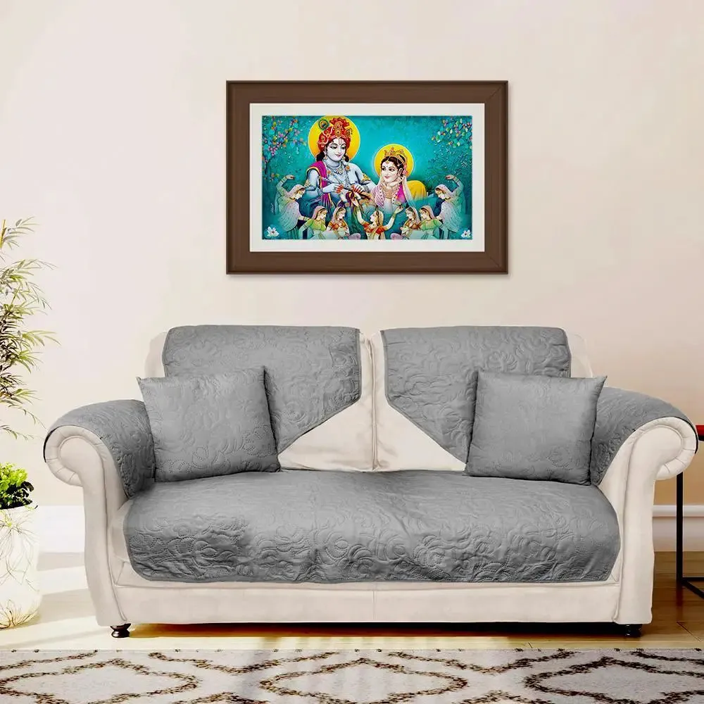 Beautiful Radha Krishna Wall Paintings With Framed