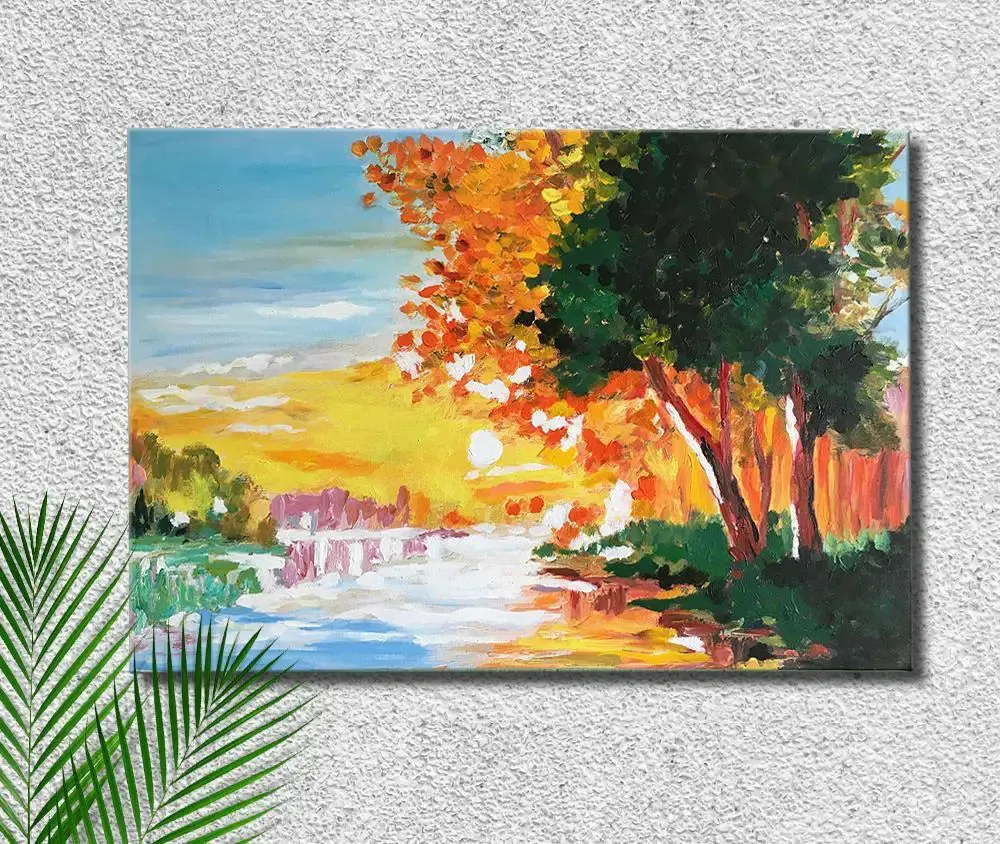 Beautiful Scenery Painting / Handmade Painting on Canvas / Nature Painting / Landscape Painting