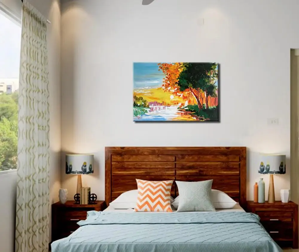 Beautiful Scenery Painting / Handmade Painting on Canvas / Nature Painting / Landscape Painting