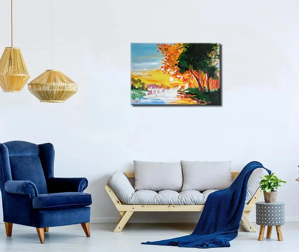 Beautiful Scenery Painting / Handmade Painting on Canvas / Nature Painting / Landscape Painting