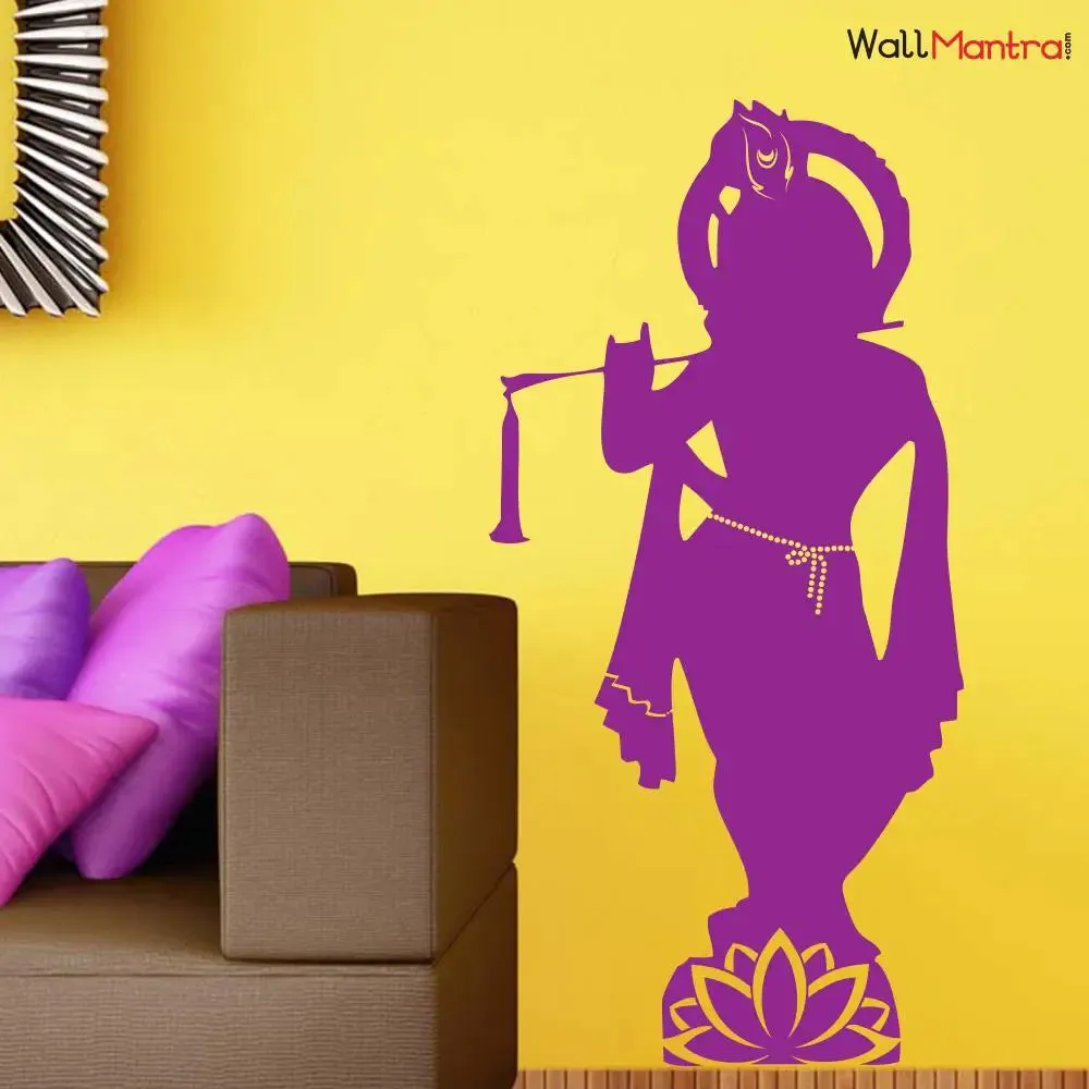 Beautiful Sri Krishna Wall Sticker