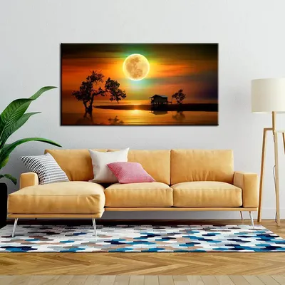 Beautiful Sunset Beach Canvas Printed Painting