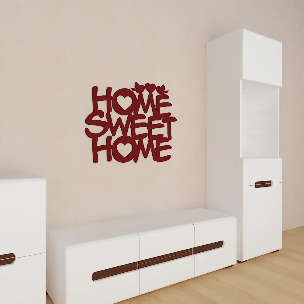 Beautiful Sweet Home in Brown color Design Wooden Wall Hanging Medium(18 inch X 14 inch)