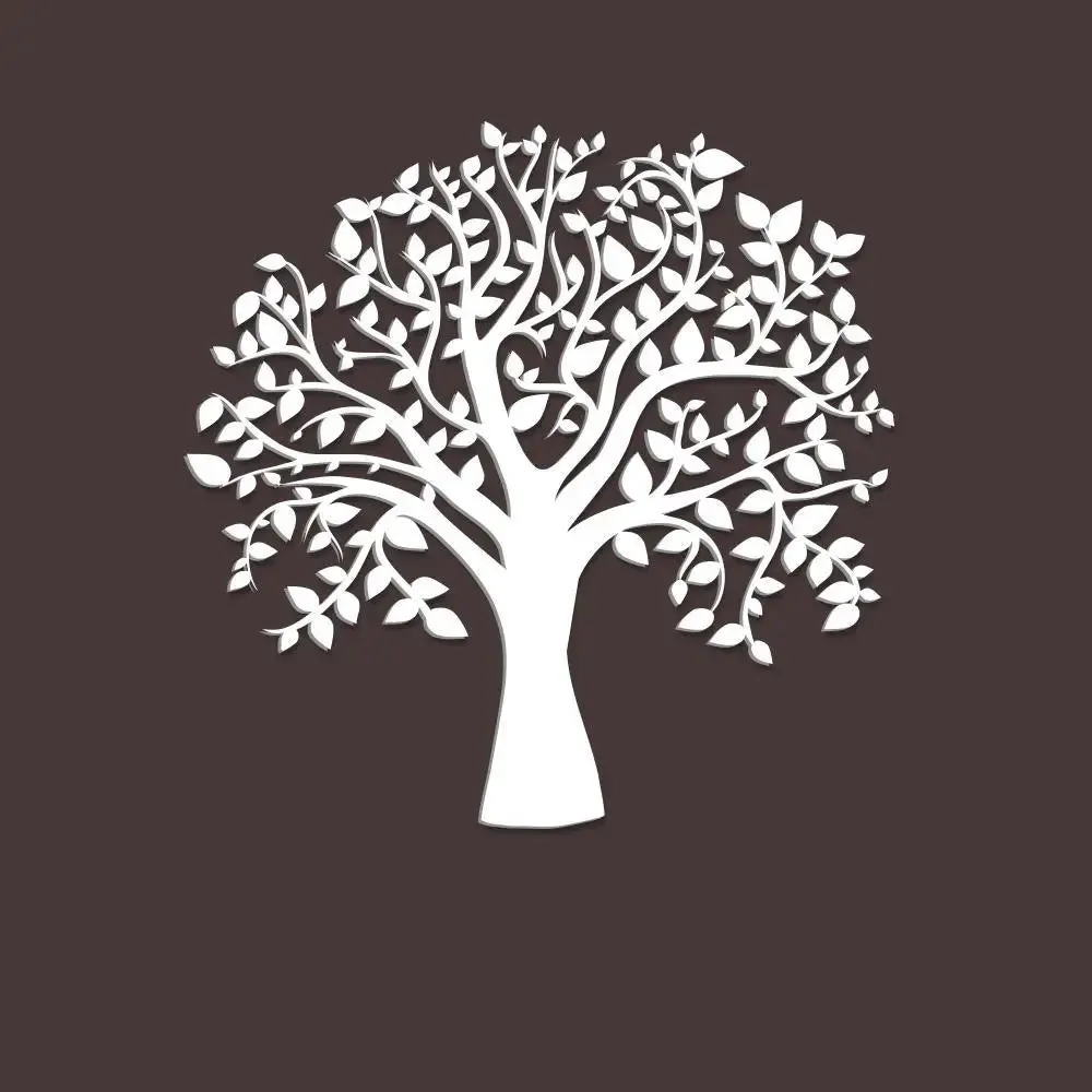 Beautiful Tree Design Wooden Wall Hanging, Living Room Wooden Wall Decoration Medium(15 inch X 15inch)