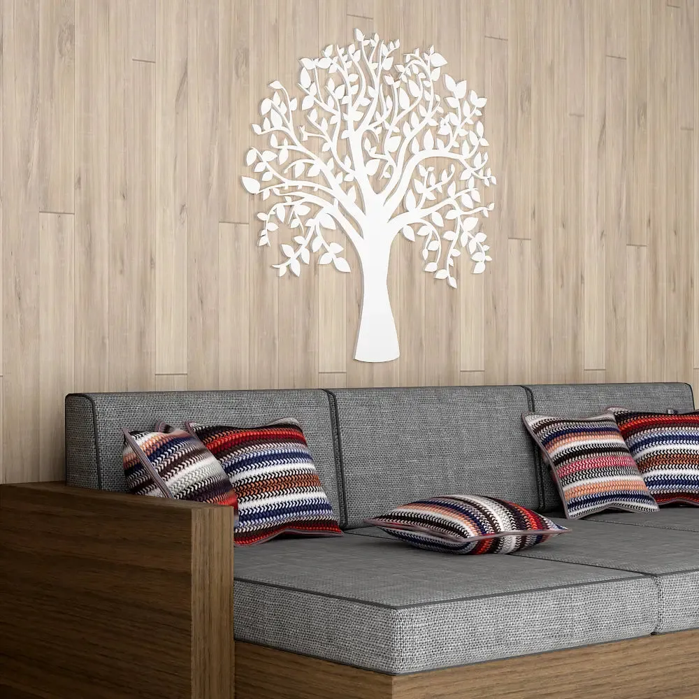 Beautiful Tree Design Wooden Wall Hanging, Living Room Wooden Wall Decoration Medium(15 inch X 15inch)