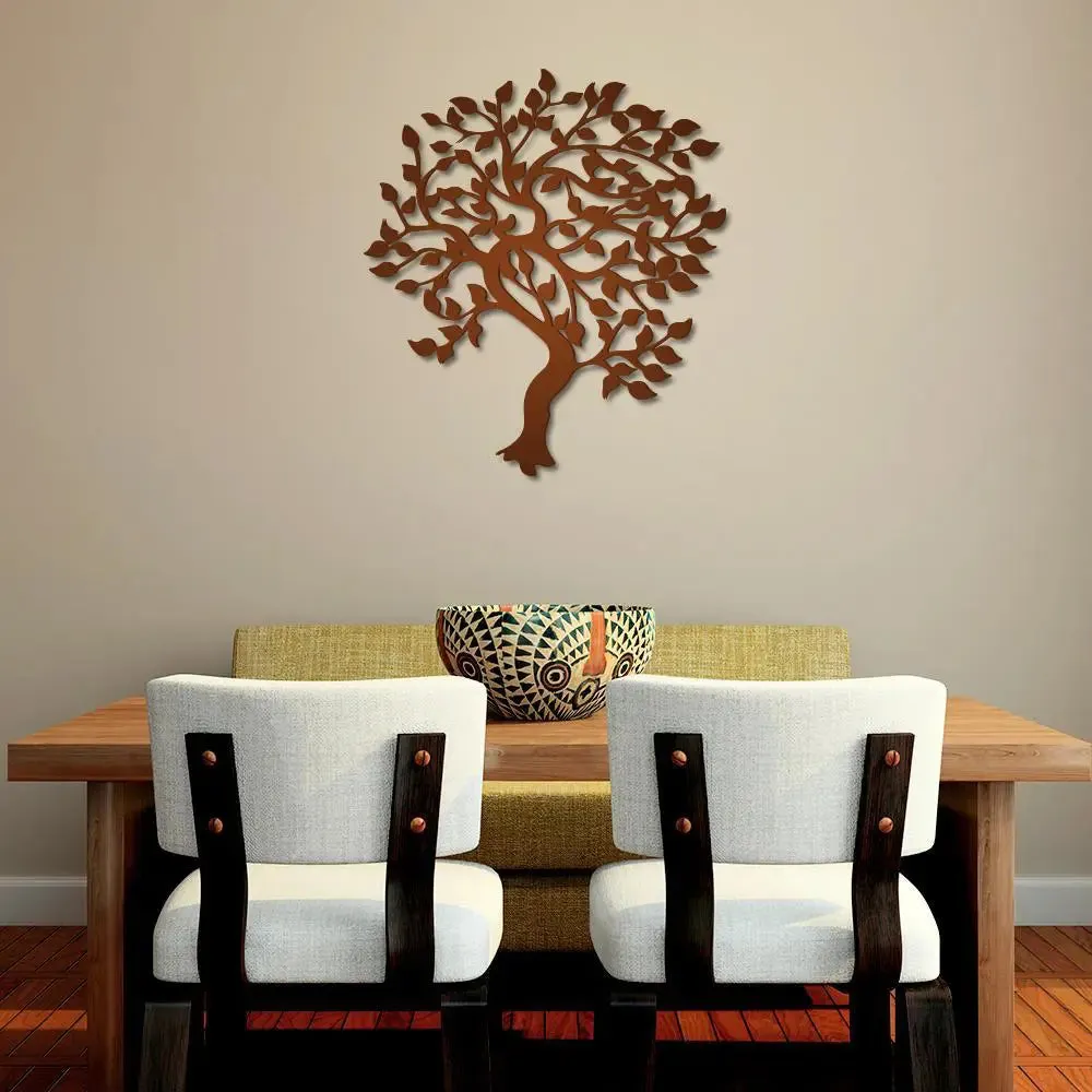 Beautiful Tree Design Wooden Wall Hanging, Living Room Wooden Wall Decoration Medium(18 inch X 16inch)