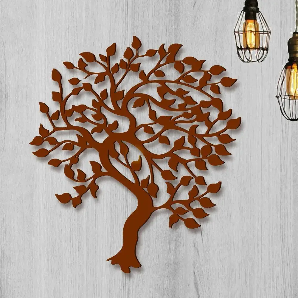 Beautiful Tree Design Wooden Wall Hanging, Living Room Wooden Wall Decoration Medium(18 inch X 16inch)