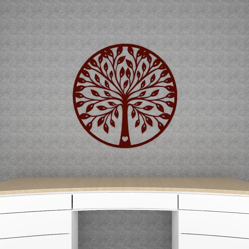 Beautiful Tree Design Wooden Wall Hanging, Living Room Wooden Wall Decoration Medium(18 inch X 18 inch)