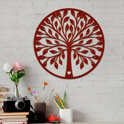 Beautiful Tree Design Wooden Wall Hanging, Living Room Wooden Wall Decoration