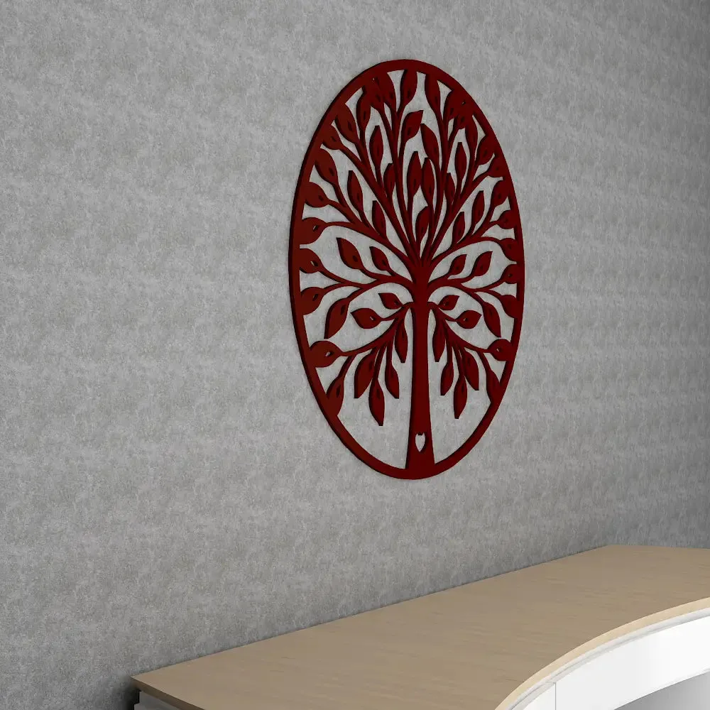 Beautiful Tree Design Wooden Wall Hanging, Living Room Wooden Wall Decoration Medium(18 inch X 18 inch)