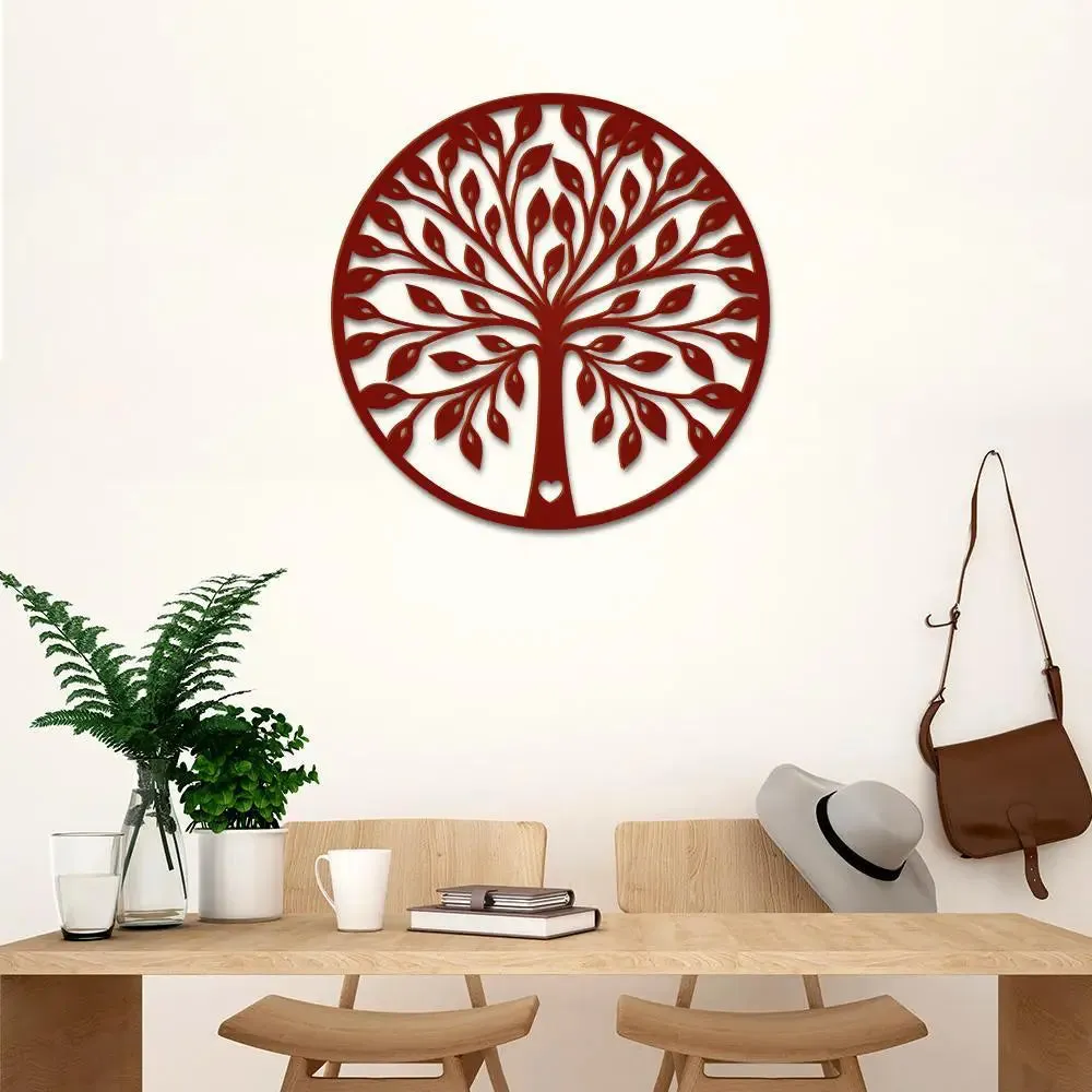 Beautiful Tree Design Wooden Wall Hanging, Living Room Wooden Wall Decoration Medium(18 inch X 18 inch)