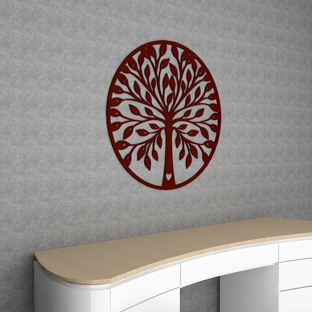 Beautiful Tree Design Wooden Wall Hanging, Living Room Wooden Wall Decoration Medium(18 inch X 18 inch)