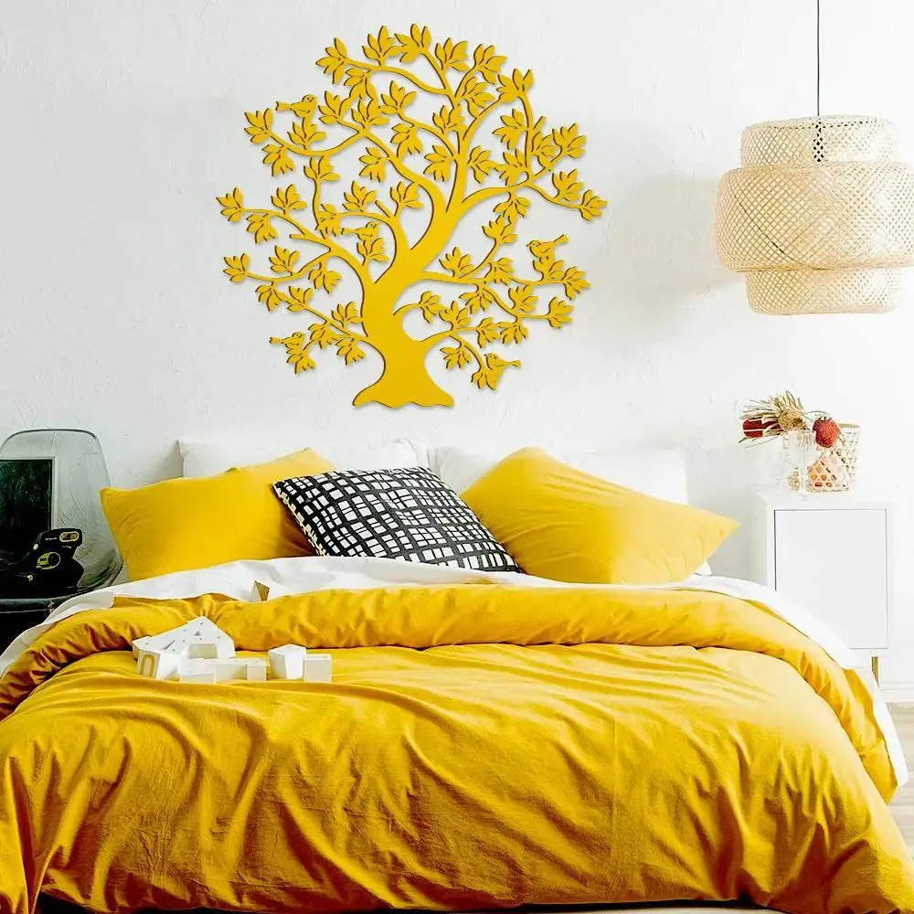 Beautiful Tree Design Wooden Wall Hanging, Living Room Wooden Wall Decoration Medium(18 inch X 18inch)