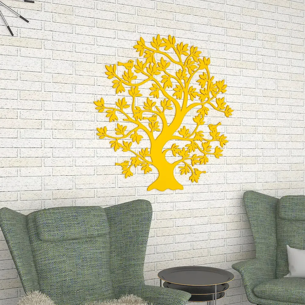 Beautiful Tree Design Wooden Wall Hanging, Living Room Wooden Wall Decoration Medium(18 inch X 18inch)