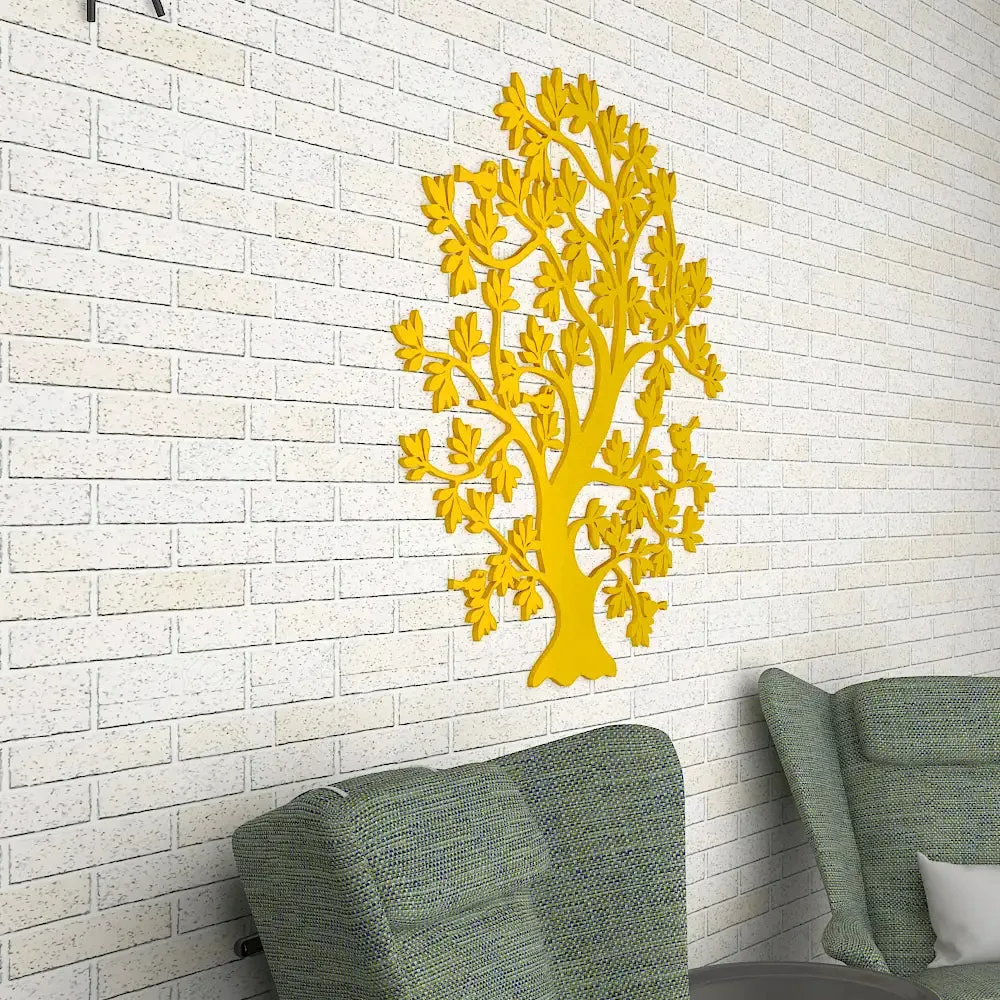 Beautiful Tree Design Wooden Wall Hanging, Living Room Wooden Wall Decoration Medium(18 inch X 18inch)